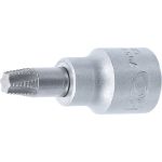 BGS Schraubenausdreher-Bit-Einsatz | Antrieb Innenvierkant 10 mm (3/8"""") | für defektes T-Profil (für Torx) T40 | 7098-T40