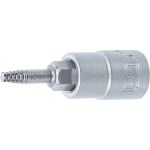 BGS Schraubenausdreher-Bit-Einsatz | Antrieb Innenvierkant 6,3 mm (1/4"""") | für defektes T-Profil (für Torx) T10 | 7098-T10