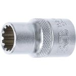 BGS Steckschlüssel-Einsatz Gear Lock | Antrieb Innenvierkant 12,5 mm (1/2"""") | SW 12 mm | 10212