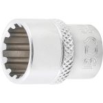 BGS Steckschlüssel-Einsatz Gear Lock | Antrieb Innenvierkant 6,3 mm (1/4"""") | SW 13 mm | 10113