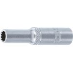 BGS Steckschlüssel-Einsatz Gear Lock, tief | Antrieb Innenvierkant 6,3 mm (1/4"""") | SW 6 mm | 10156