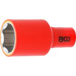 BGS VDE-Steckschlüssel-Einsatz Sechskant | Antrieb Innenvierkant 12,5 mm (1/2"""") | SW 32 mm | 72082