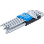 BGS Winkelschlüssel-Satz | T-Profil (für Torx) mit Kugelkopf T10 - T50 mm | 9-tlg | 818