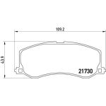 BREMBO Bremsbeläge | P79004