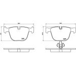 BREMBO Bremsklötze HA | BMW 5, 7 09-17 | P 06 053