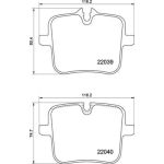 BREMBO Bremsklötze HA | BMW 5, 7, 8 15 | P 06 109