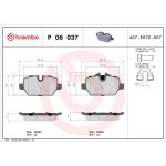 BREMBO Bremsklötze HA | BMW E81,E90 04 | P 06 037