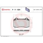 BREMBO Bremsklötze HA | CHRYSLER 300 JEEP Grand Cherokee 04-11 | P 11 024