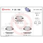 BREMBO Bremsklötze HA | FIAT 500L 12 | P 23 150