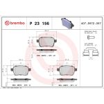 BREMBO Bremsklötze HA | FIAT 500L 12 | P 23 156