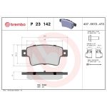 BREMBO Bremsklötze HA | FIAT PUNTO 09 | P 23 142