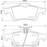 BREMBO Bremsklötze HA | FORD Focus 10 | P 24 216