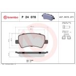 BREMBO Bremsklötze HA | FORD Galaxy, S-Max VOLVO V60 06 | P 24 078