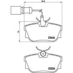 BREMBO Bremsklötze HA | FORD Galaxy SEAT VW 95-06 | P 85 059