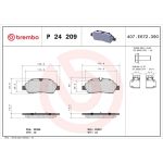 BREMBO Bremsklötze HA | FORD Transit 13 | P 24 209