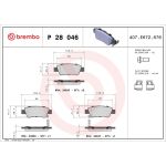 BREMBO Bremsklötze HA | HONDA CR-V 06 | P 28 046