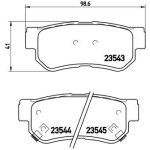 BREMBO Bremsklötze HA | HYUNDAI Getz KIA Opirus 01 | P 30 014