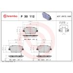 BREMBO Bremsklötze HA | HYUNDAI i30 16 | P 30 112