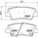 BREMBO Bremsklötze HA | HYUNDAI i30 KIA Carens 12 | P 30 094