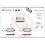 BREMBO Bremsklötze HA | HYUNDAI Santa Fe, Genesis 08 | P 30 081