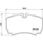 BREMBO Bremsklötze HA | IVECO Daily 99 | P A6 023