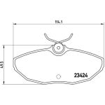 BREMBO Bremsklötze HA | JAGUAR S-Type/XJ 02 | P 36 013