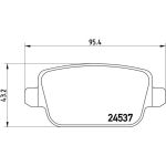 BREMBO Bremsklötze HA | LAND ROVER | P 44 017