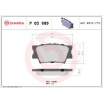 BREMBO Bremsklötze HA | LEXUS Es TOYOTA RAV4 05-18 | P 83 089