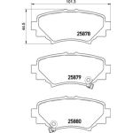 BREMBO Bremsklötze HA | MAZDA 3 13 | P 49 049