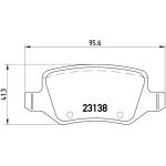 BREMBO Bremsklötze HA | MERCEDES A-Klasse, Vaneo 97-05 | P 50 058