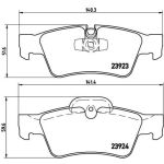 BREMBO Bremsklötze HA | MERCEDES M, R-Klasse 05-12 | P 50 064