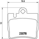 BREMBO Bremsklötze HA | MERCEDES S-Klasse 98-06 | P 50 042