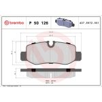 BREMBO Bremsklötze HA | MERCEDES Vito 14 | P 50 126