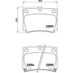 BREMBO Bremsklötze HA | MITSUBISHI Pajero 90 | P 54 026