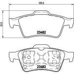 BREMBO Bremsklötze HA | NISSAN Primera RENAULT Laguna 01 | P 59 044