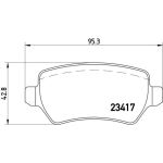 BREMBO Bremsklötze HA | OPEL Astra,Meriva,Zafira | P 10 013