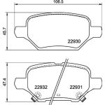 BREMBO Bremsklötze HA | OPEL Mokka 12 | P 59 099