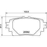 BREMBO Bremsklötze HA | TOYOTA Corolla, RAV4 18 | P 83 174