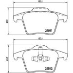 BREMBO Bremsklötze HA | VOLVO XC90 02-14 | P 86 019