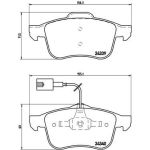 BREMBO Bremsklötze VA | ALFA 159, Brera, Spider 05-12 | P 23 103