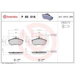 BREMBO Bremsklötze VA | AUDI 80, 90, 100, 200, Coupe 80-96 | P 85 016