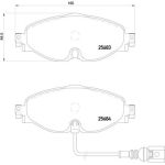 BREMBO Bremsklötze VA | AUDI A3 | P 85 126