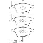 BREMBO Bremsklötze VA | AUDI A3 SEAT SKODA VW Golf 97-16 | P 85 079