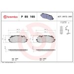 BREMBO Bremsklötze VA | AUDI A4, A5, A8, Q7 15 | P 85 165