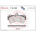 BREMBO Bremsklötze VA | AUDI,PORSCHE Cayenne,VW Touareg 02 | P 85 065