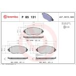 BREMBO Bremsklötze VA | AUDI,SKODA,SEAT,VW 10 | P 85 131