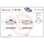 BREMBO Bremsklötze VA | BMW 1, 2 MINI Clubman 06 | P 06 034