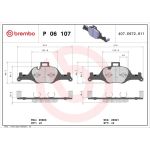 BREMBO Bremsklötze VA | BMW 3, 5, 6, 7 15 | P 06 107