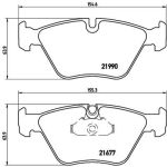 BREMBO Bremsklötze VA | BMW 5 95-04 | P 06 065