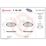 BREMBO Bremsklötze VA | BMW i3 13 | P 06 091